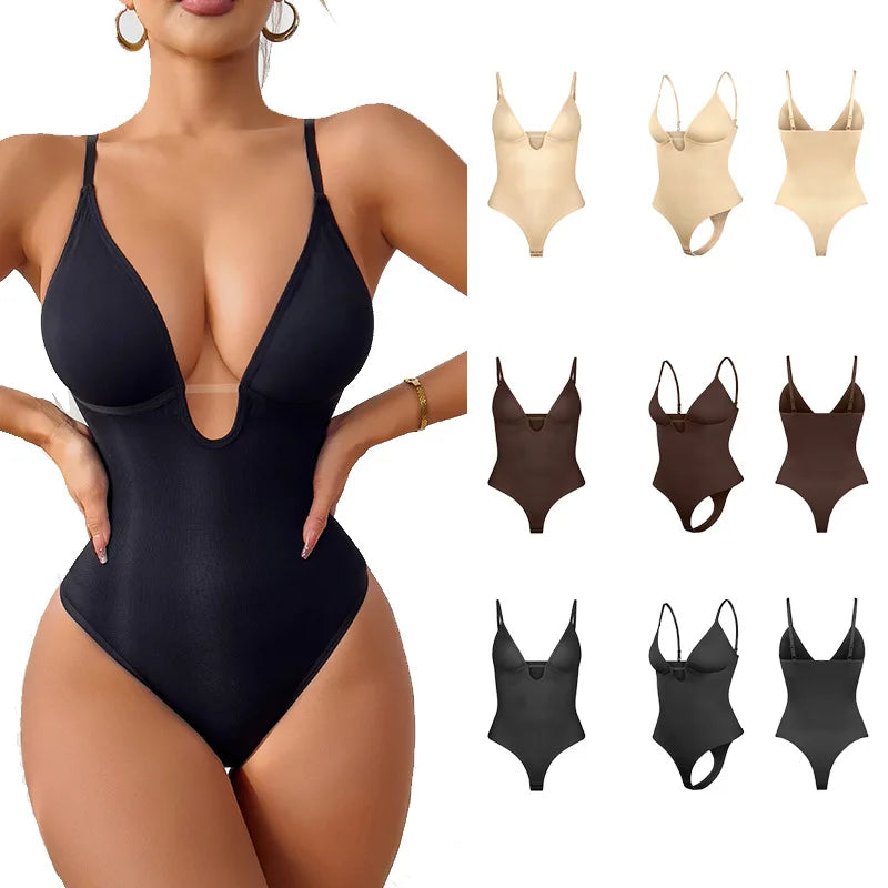 Wholesaler Seamless Shapewear Hip Lifting Corset Deep V Design Knitted Shapewear Adult Corset Women Shapewear - Buy Product on Alibaba.com
