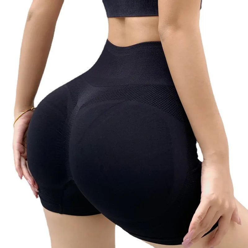 Women's Elastic Waist High Solid Fitness Pants Honey Butt Lift Shaper Quick Dry Seamless Boxing Yoga Shorts Sportswear Underwear - Buy Product on Alibaba.com