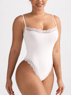 Lace Camisole Bodysuit塑身连体衣蕾丝花边性感塑身衣SKIM*同款